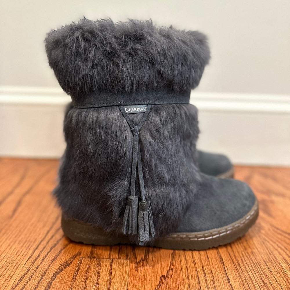 BearPaw Rabbit Fur Boots